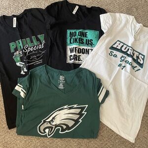 NFL Eagles women t-shirt bundle